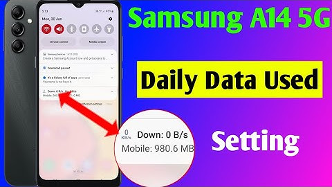 Samsung a14 me daily data use kaise dekhe | Samsung a14 5g data usage setting | 2023