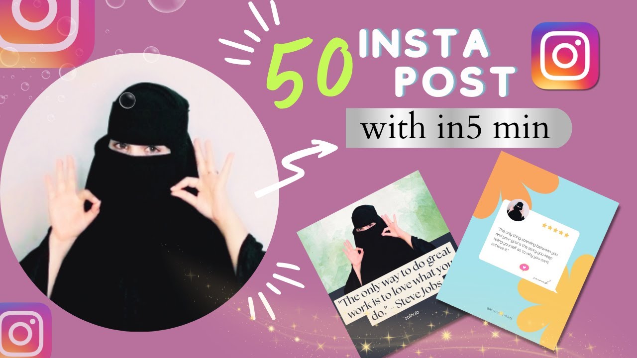 How to Create 50 Instagram Posts in Just 5 Mints Using AI | Canva 👍 ...