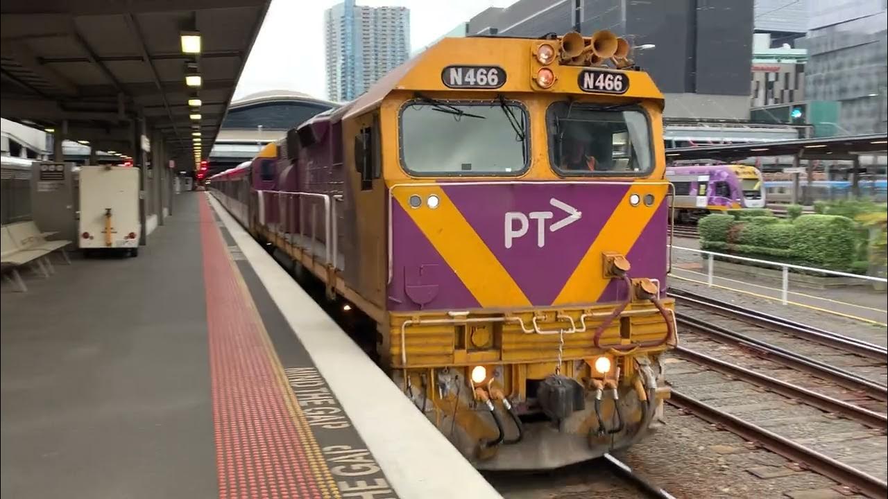 V/Line N466 City of Warrnambool Departing Southern Cross Station to Shepparton YouTube