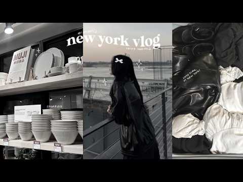 spring break in new york vlog ˎˊ˗ | cute stores, finding good views, thrifting, food and cafe recs