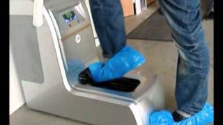 distributeur électrique de surchaussures et couvre chaussures.wmv 