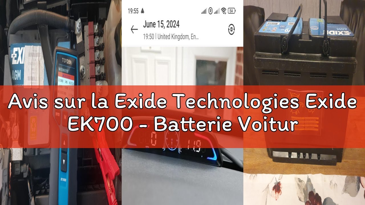 Avis sur la Exide Technologies Exide EK700 - Batterie Voiture AGM - 12 V 70Ah 760A - Compatible Star