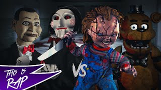 Chucky vs Jigsaw vs Freddy vs El títere (Batalla de rap de muñecos) ║ This is Brayan