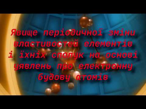 Явище періодичної зміни властивостей елементів на основі уявлень про електронну будову атомів.