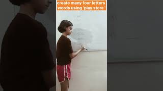 create 4 letter words using play store words#vocabulary #youtubeshorts # word building