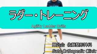 【スローあり】ラダー・トレーニング 6種！ サッカー・バスケにおすすめ。【Ladder Drills】