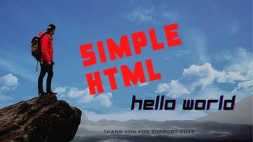 HTML practical : Hello world program. Notepad Programming Tutorial -Hello World Program.