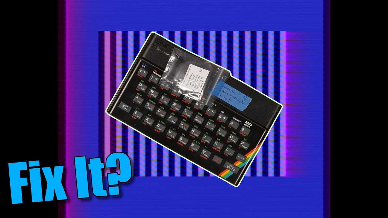 ちょこページ Fixing a ZX Spectrum with Terrible Display - YouTube