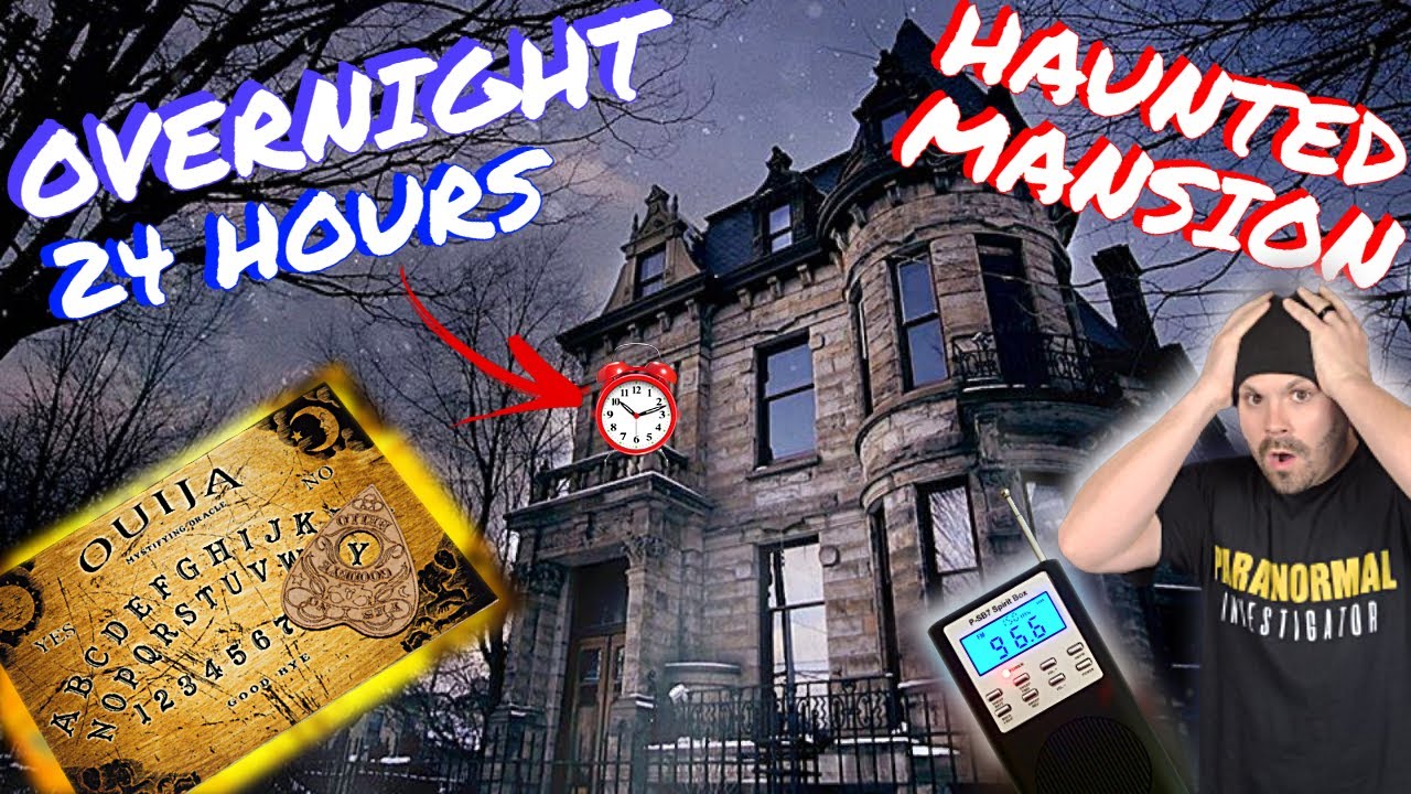 HAUNTED MANSION 24 HOUR OVERNIGHT CHALLENGE | SPIRIT BOX in HAUNTED HOUSE BRUMDER MANSION - PART 2
