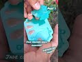 Demolding jade colored Haku earrings part 1 #shorts