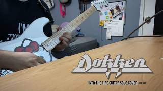Dokken - Into The Fire (Guitar Solo Cover) - raw cam