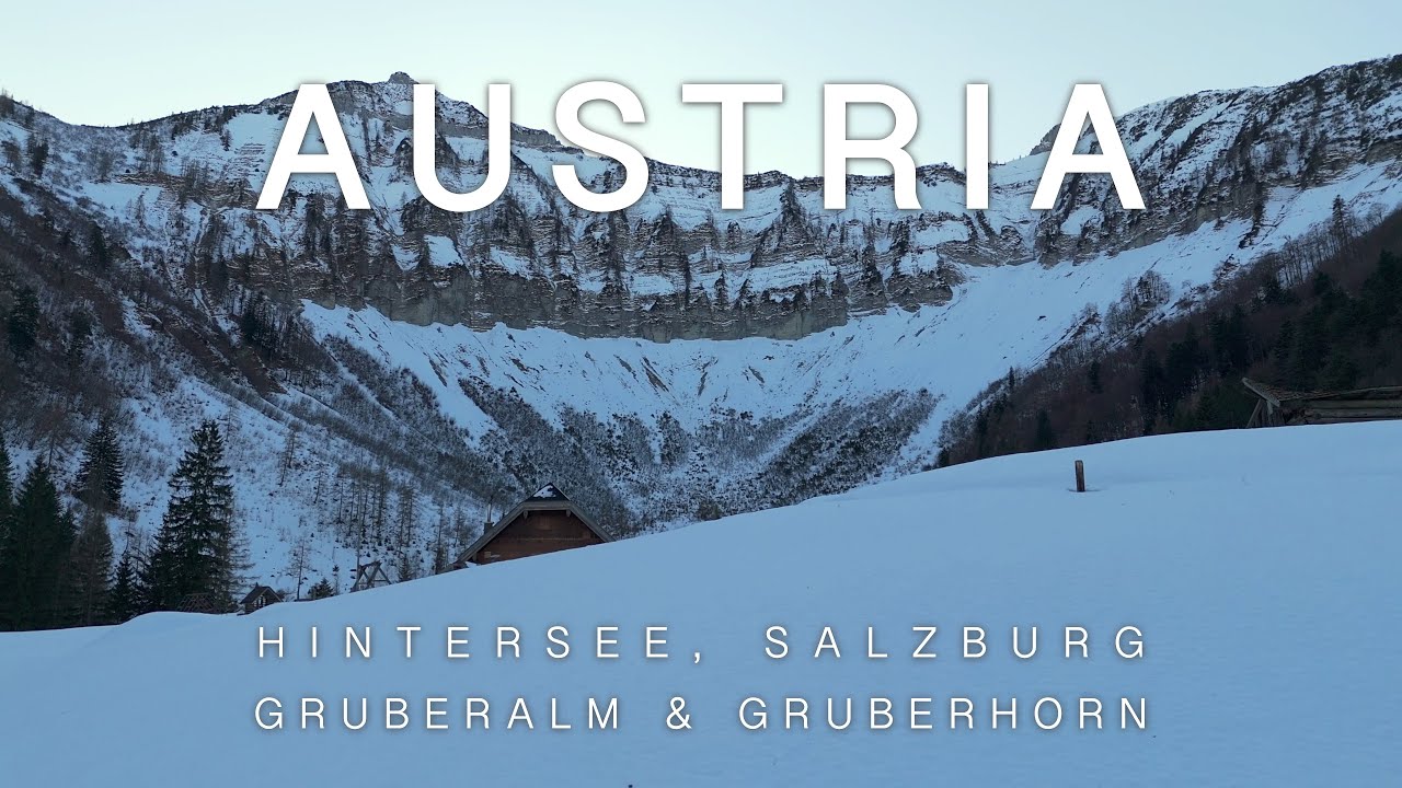 Austria: Gruberalm - Winter in the Mountains (4K, Drone/DJI Flip)