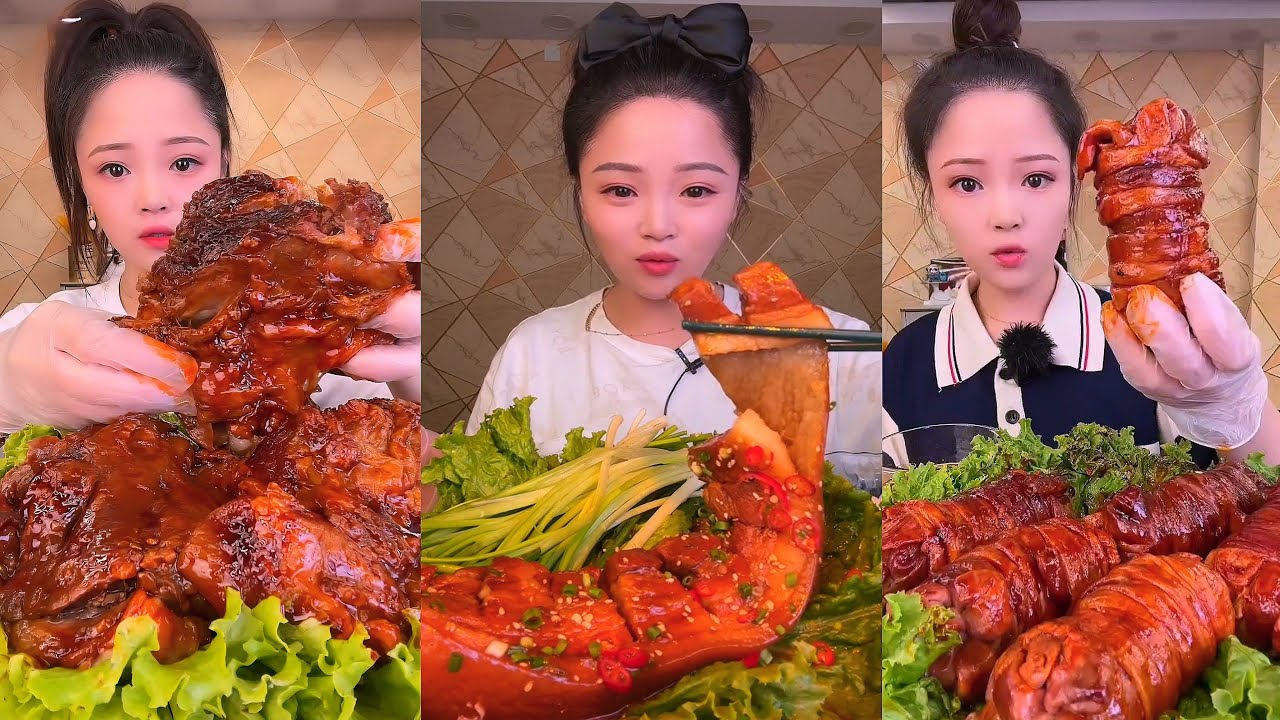 Real Mukbang :) spicy Pork Bellly Soothing Sounds While Enjoying Delicious 먹방 모음이 팅쇼 리얼 사운드 