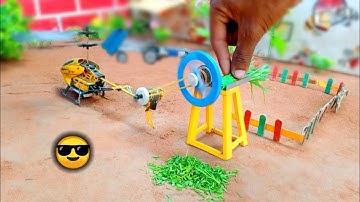 diy chaff cutter machine part 2 | mini tractor | Mini Farmer | @Mini Maker