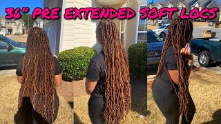 EASY , BEGINNER FRIENDLY 36” PRE-EXTENDED SOFT LOCS | chiiix3