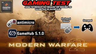 COD MW2 | How to Remap Keyboard or Mouse to Gamepad Using AntiMicro in GameHub | Support Mediatek