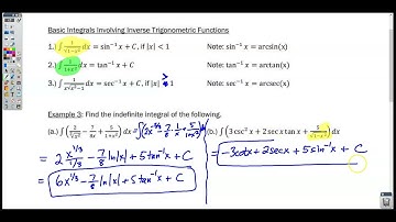 Section 6-8 Video 2- Finding Antiderivatives and Indefinite Integrals: Basic Rules and Notation