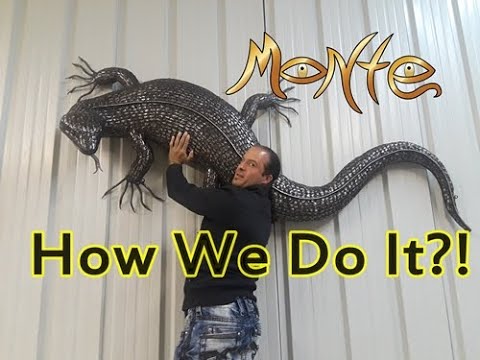 How To Create Amazing Steel Animal Sculptures!  SculpturesByMonte.com