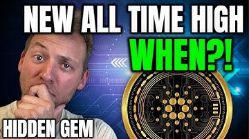CARDANO - WHEN WILL ADA HIT ALL TIME HIGH?!! HIDDEN GEM!
