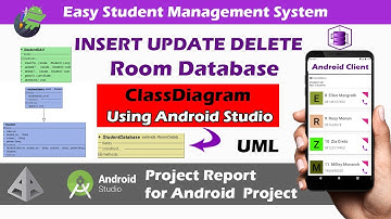 Insert Update Delete in Android Room | Generate Class Diagram android studio |  UML | Part 12