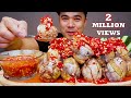 BALUT WITH EXTREME SPICY CHILI VINEGAR | Mukbang Asmr | ALFIE EATS