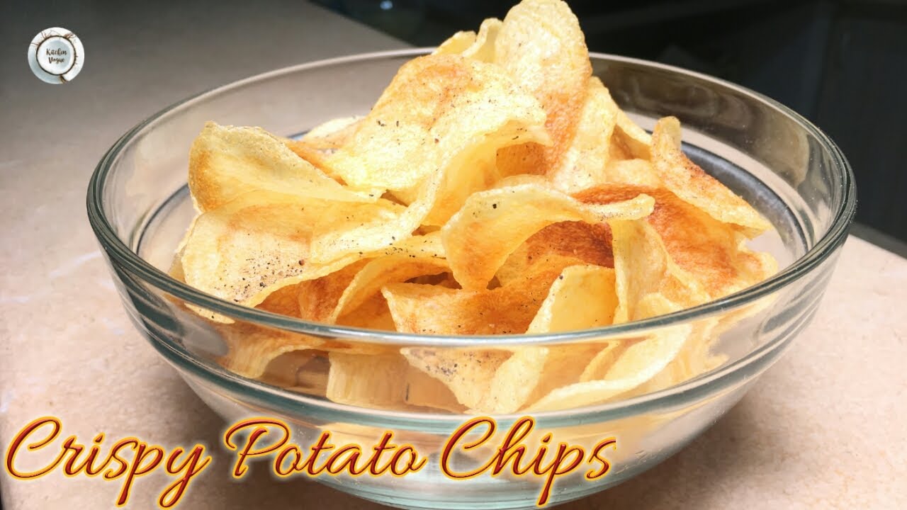 Crispy Potato Chips Recipe No Oven Bakery Style Crunchy Potato