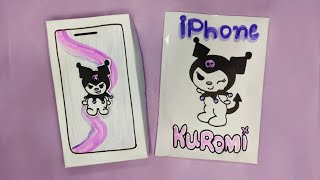 [💸paperdiy💸] SANRIO KUROMI APPLE IPHONE 15 PRO MAX📲💜 Unboxing |Paper play Tutorial | ASMR Paper DIY