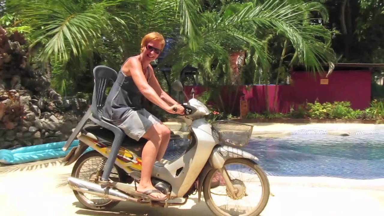 Chair on motorbike YouTube