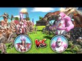 ⚡ どっちが強い？キング・ゴロー・キューピッド vs クイーン・スクーバス 🦖 アニマルレボルトバトルシュミレーター 🦕 ARBS