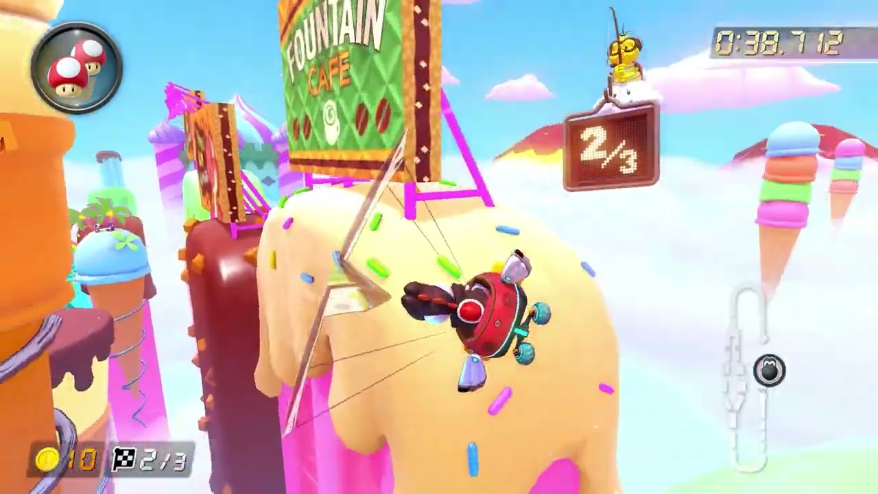 Sky-High Sundae [150cc] - 1:53.009 - おにぎりザウルス (Mario Kart