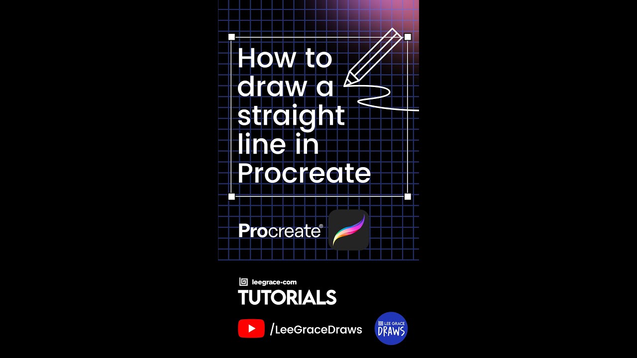 How to make a straight line in Procreate ✏️
