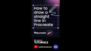 How to make a straight line in Procreate ✏️