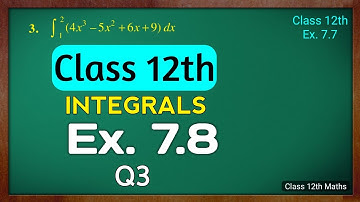 Class 12th ex 7.8 q3 Ncert Book/ class 12 math ex 7.8 q3 solution/ class 12 maths exercise 7.8 q3