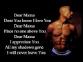 2Pac - Dear Mama ft Anthony Hamilton (lyrics)