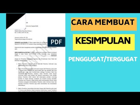 Video: Cara Menulis Kesimpulan Dan Cadangan