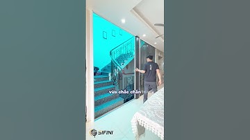 CỬA XẾP LÁ NHỰA TRÀ, RÈM TỔ ONG NGĂN LẠNH KHU VỰC CẦU THANG | RÈM CỬA SIFINI  #remcuasifini