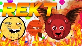 AGAR.IO MOBILE ★ OS CLAN DOMINATION REKT ★ INSANE SPLITRUNNING