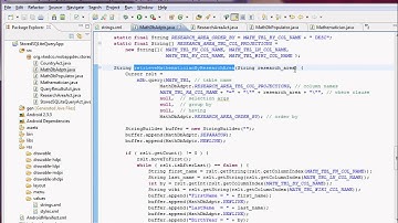 Android Programming: Stored SQLite Query Procedures