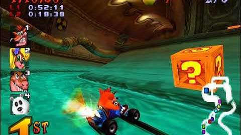 Crash Team Racing Walkthrough Part 05 - Sewer Speedway Trophy - ePSXe 2.0.5