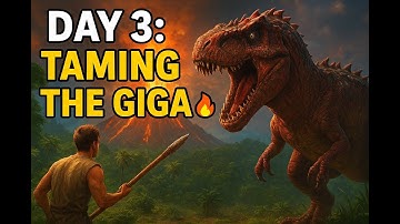 My First Giga Tame! 💪 | ARK Survival Evolved (Day 3 Adventure) part 1