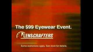 Lenscrafters "$99 (USD) Eyewear Event" TV Ad (USA) June 13, 2003