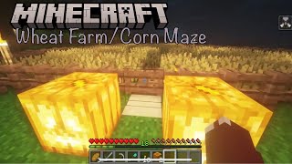 Minecraft | Building Wheat Farm/Corn Maze
