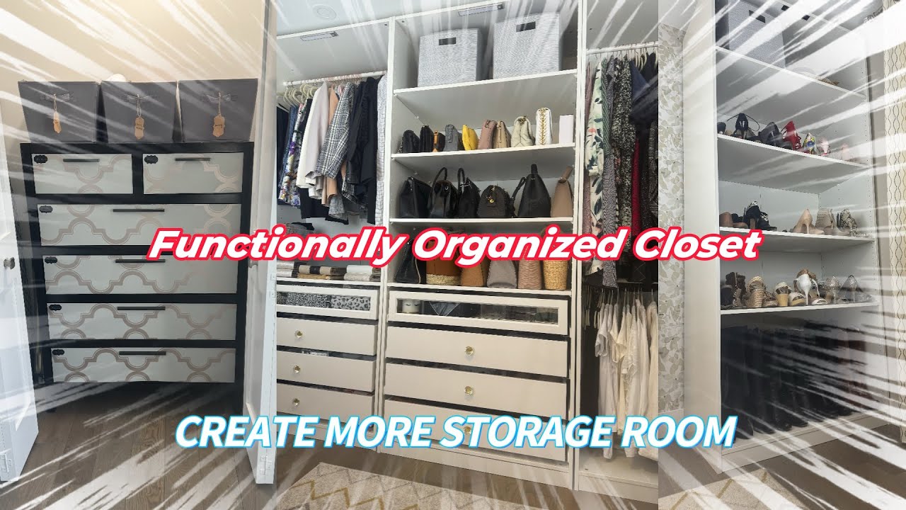 Functionally Organized Closet, Save time dressing