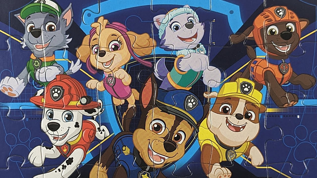 Paw Patrol Puzzle for Kids Chase Marshall Skye Rubble Zuma Rocky Everest | Dollar Toys for kids