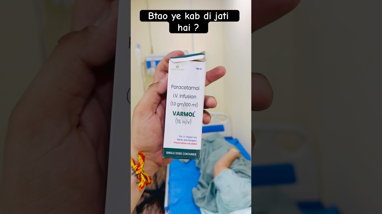 Paracetamol I.V. Infusion 100ml #paracetamol #dolo650 #comment #like #share #hospital #viral #dj