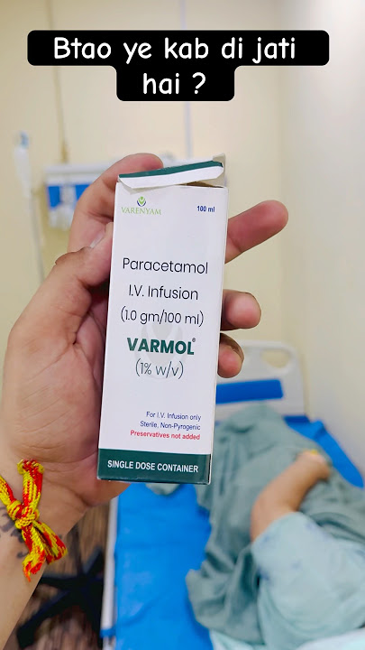 Paracetamol I.V. Infusion 100ml #paracetamol #dolo650 #comment #like #share #hospital #viral #dj