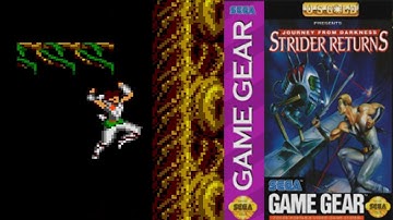 Journey from Darkness: Strider Returns (1993/Sega Game Gear) Strider II - Intro/Opening Gameplay