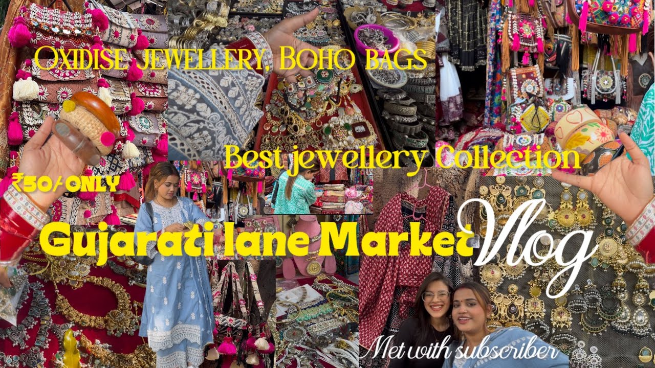 JANPATH MARKET DELHI VLOG|| LATEST JEWELLERY COLLECTION || BEST FOR BOHO BAGS , OXIDISE JEWELLERY