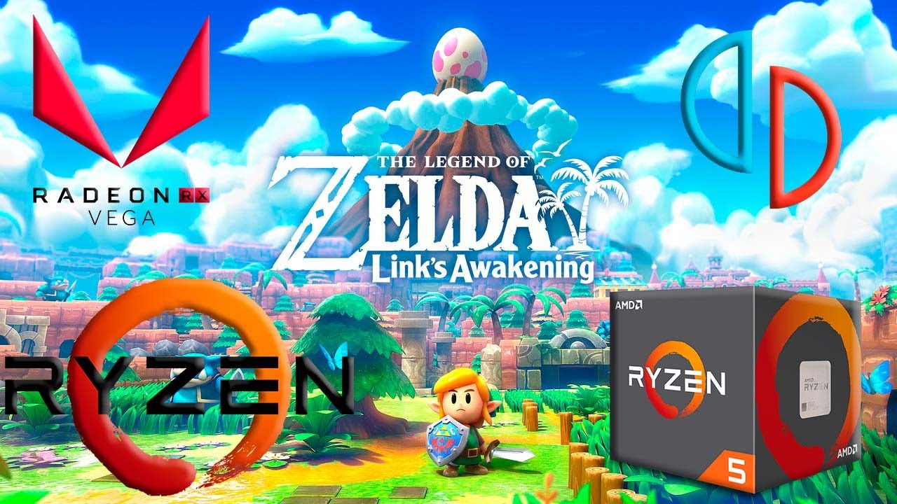Ryzen 5600g The Legend of Zelda Link's Awakening Yuzu Test + MOD