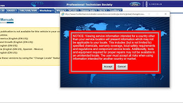 Ford PTS (Professional Technician Society) Online